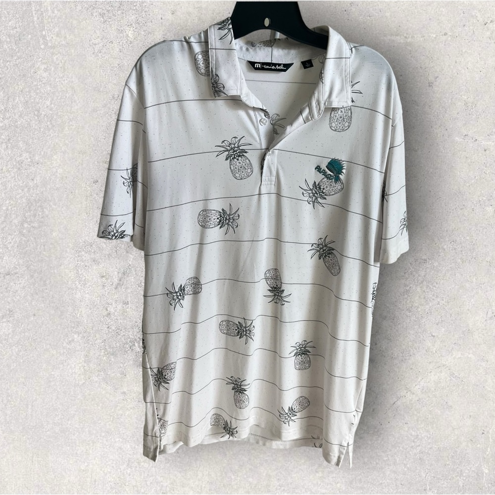 Travis Matthew Shirt Mens Large White Golf Polo Papago Golf Course